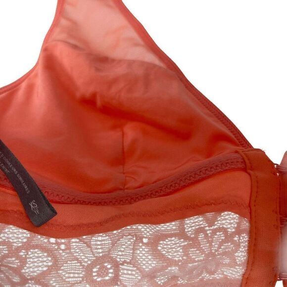 Aerie Bralette XS Front Closure Lace Bra Pink Wireless Un-Padded Sexy Romantic - Picture 7 of 9